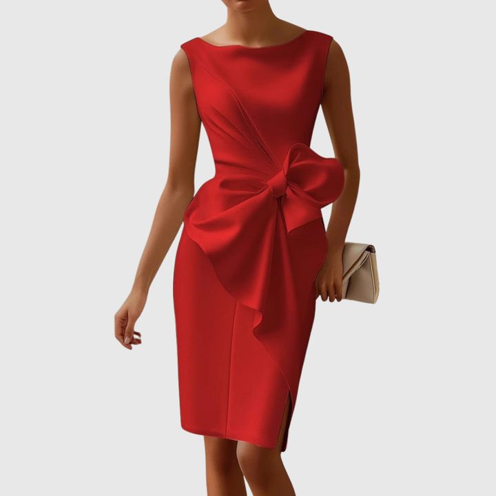 AINSLEY | ABITO MIDI ELEGANTE SENZA MANICHE