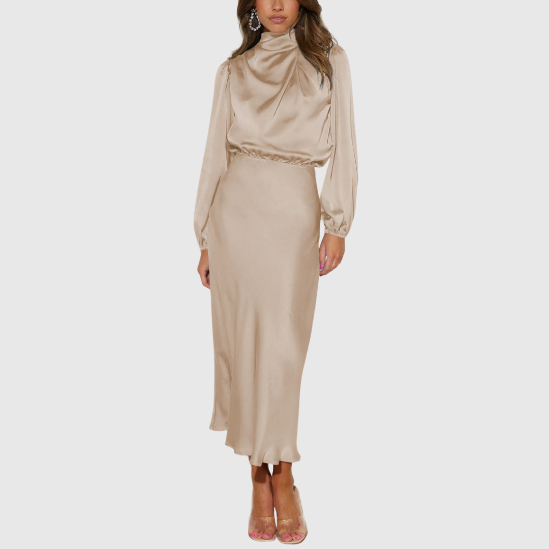 MARISTELLA | ABITO MAXI ELEGANTE IN RASO