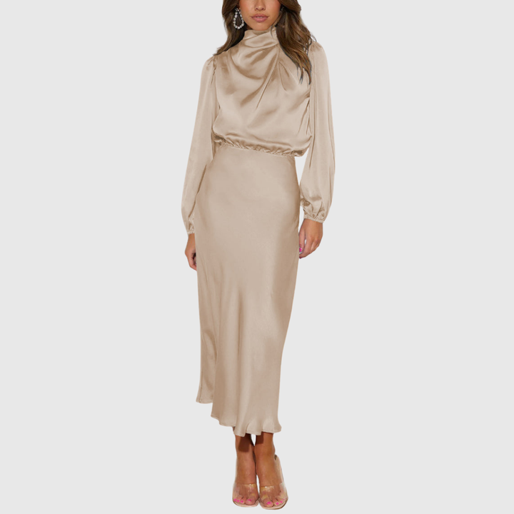 MARISTELLA | ABITO MAXI ELEGANTE IN RASO