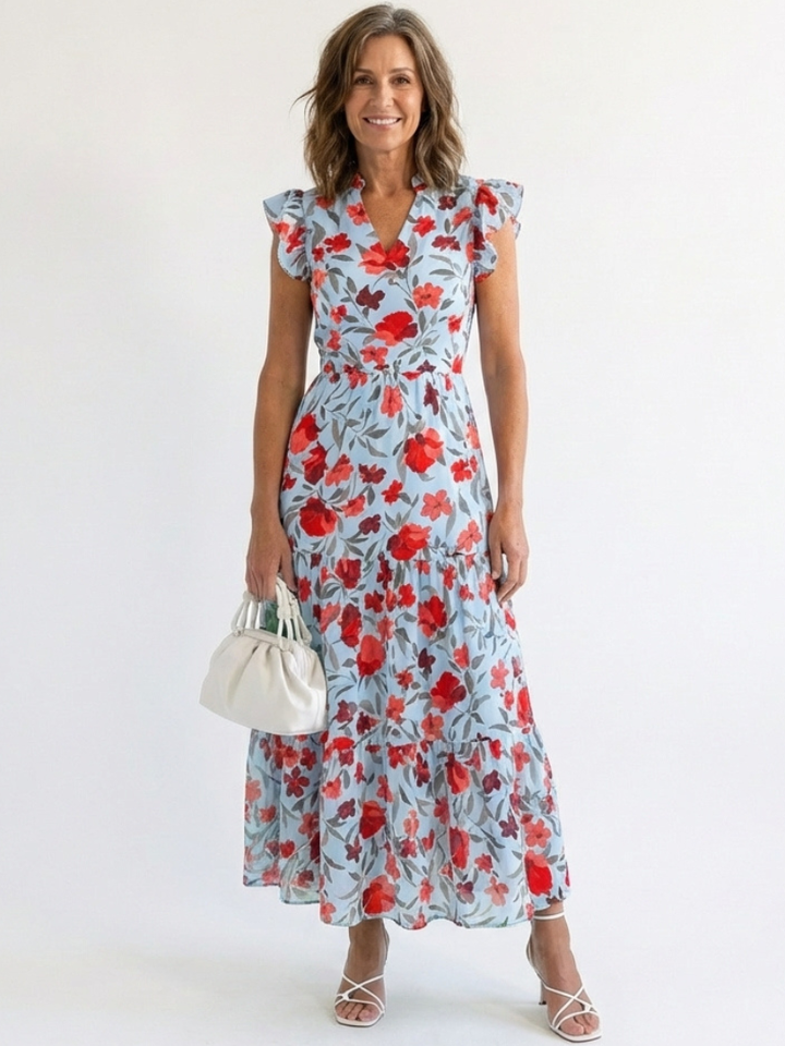 Lila | Abito Midi Floreale
