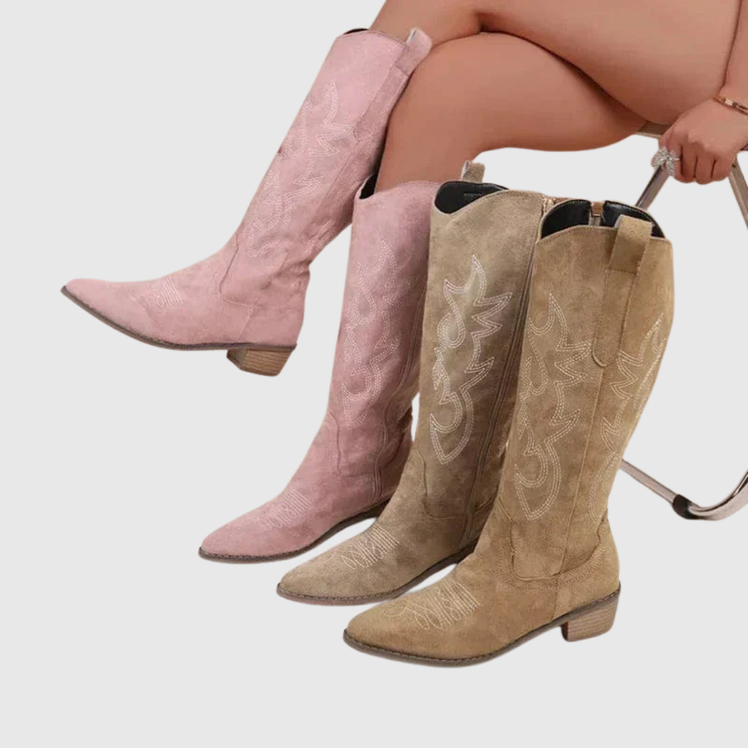 VALENNE | STIVALI WESTERN CON RICAMI
