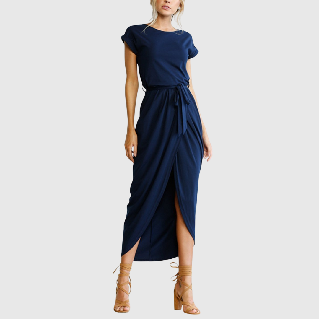 MAELIS | ABITO MIDI CASUAL CON CINTURA