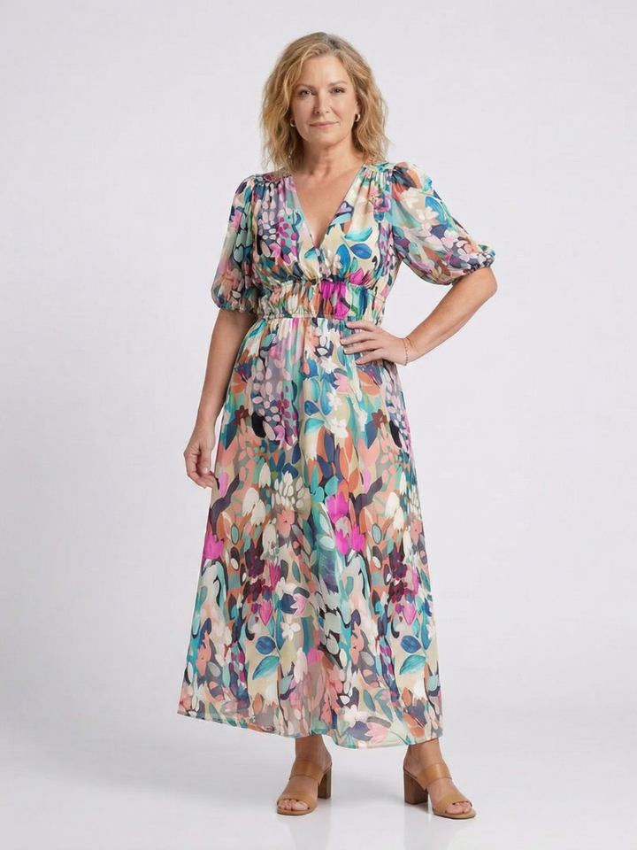 Eulalie | Abito Midi con Scollo a V