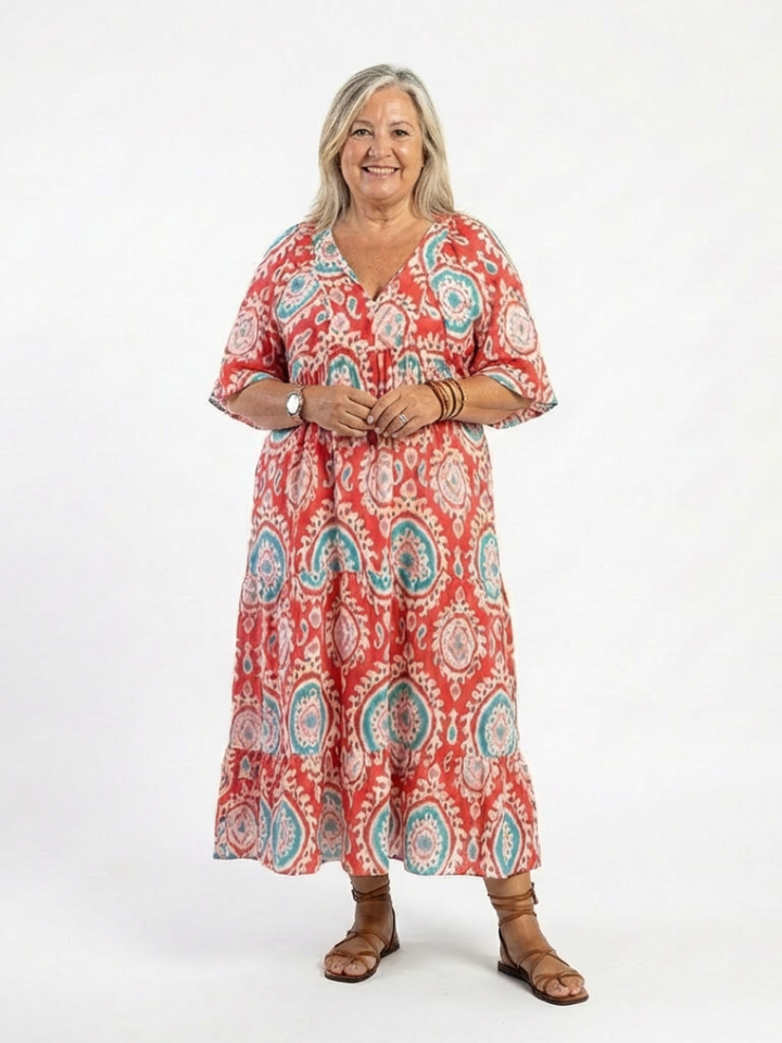 Zaria | Abito Midi con Stampa Paisley