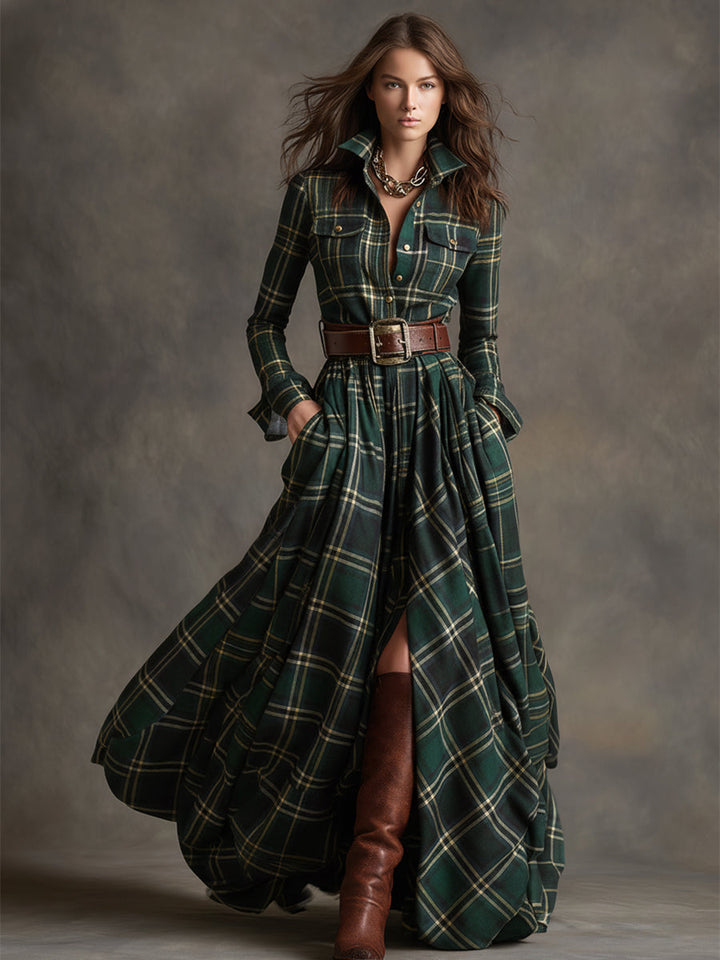 SCARLETT | ABITO CAMICIA MAXI CON CINTURA