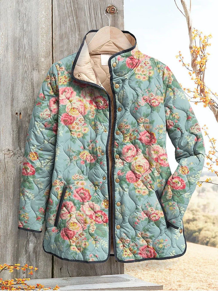 DOROTHEA | GIACCA TRAPUNTATA FLOREALE COUNTRY