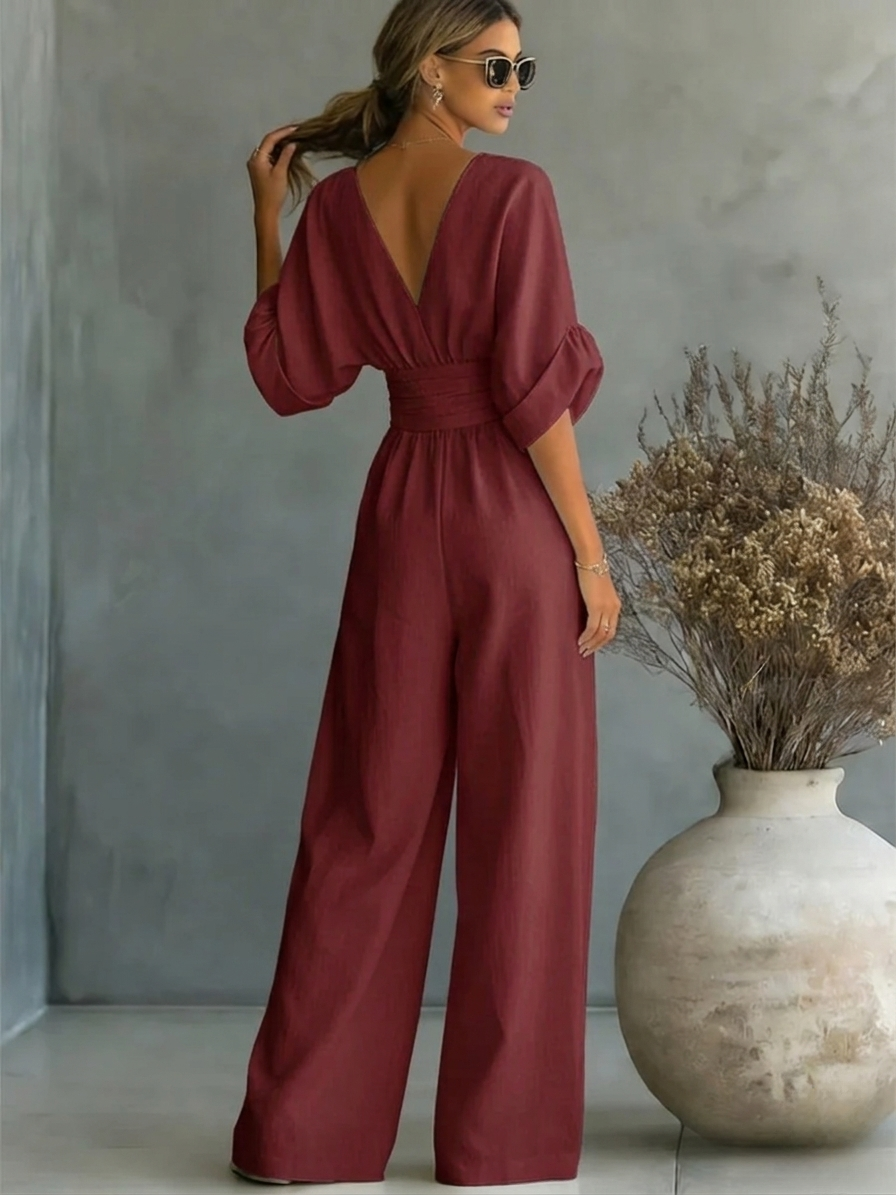 Sofia | Tuta elegante con scollo a V