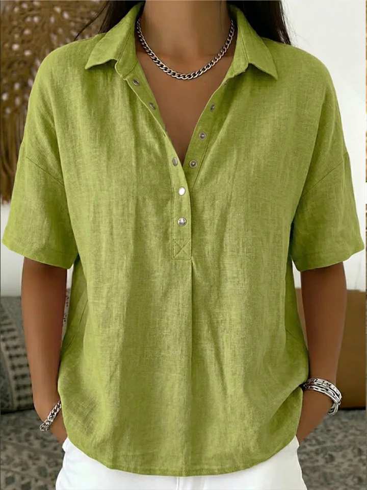 Willow | Blusa con Collo e Bottoni