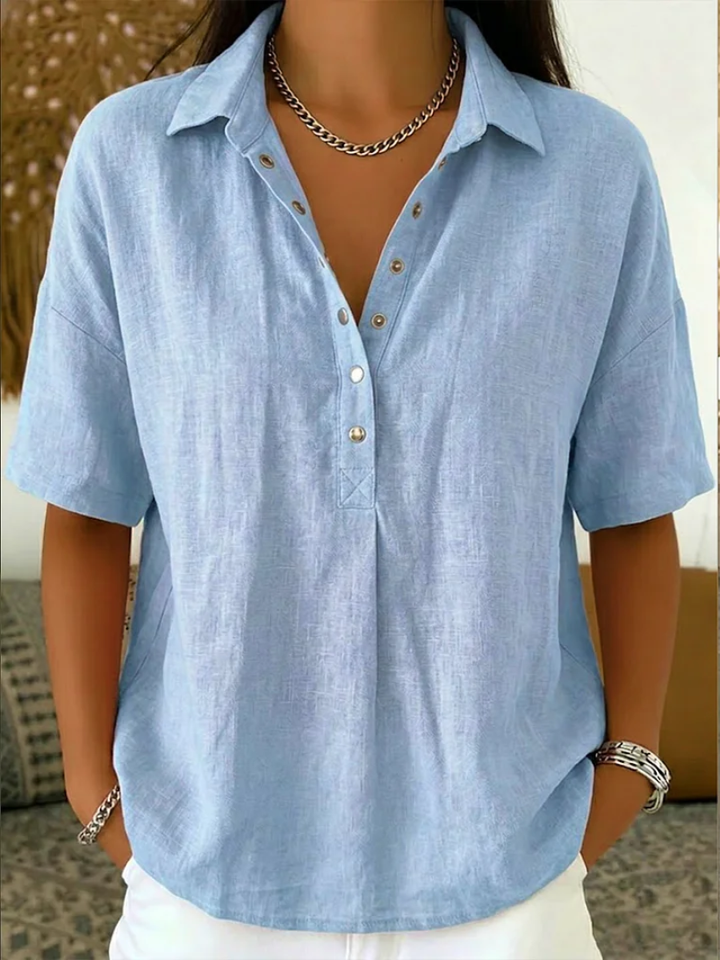 Willow | Blusa con Collo e Bottoni