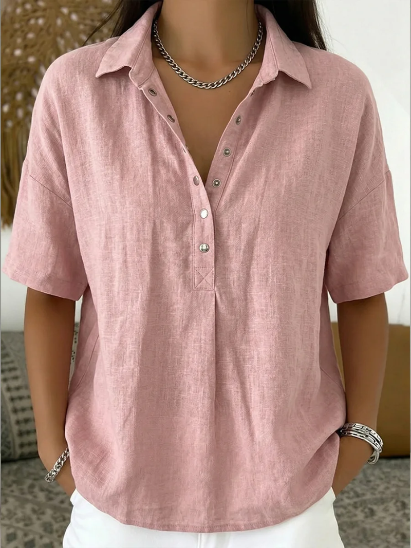 Willow | Blusa con Collo e Bottoni