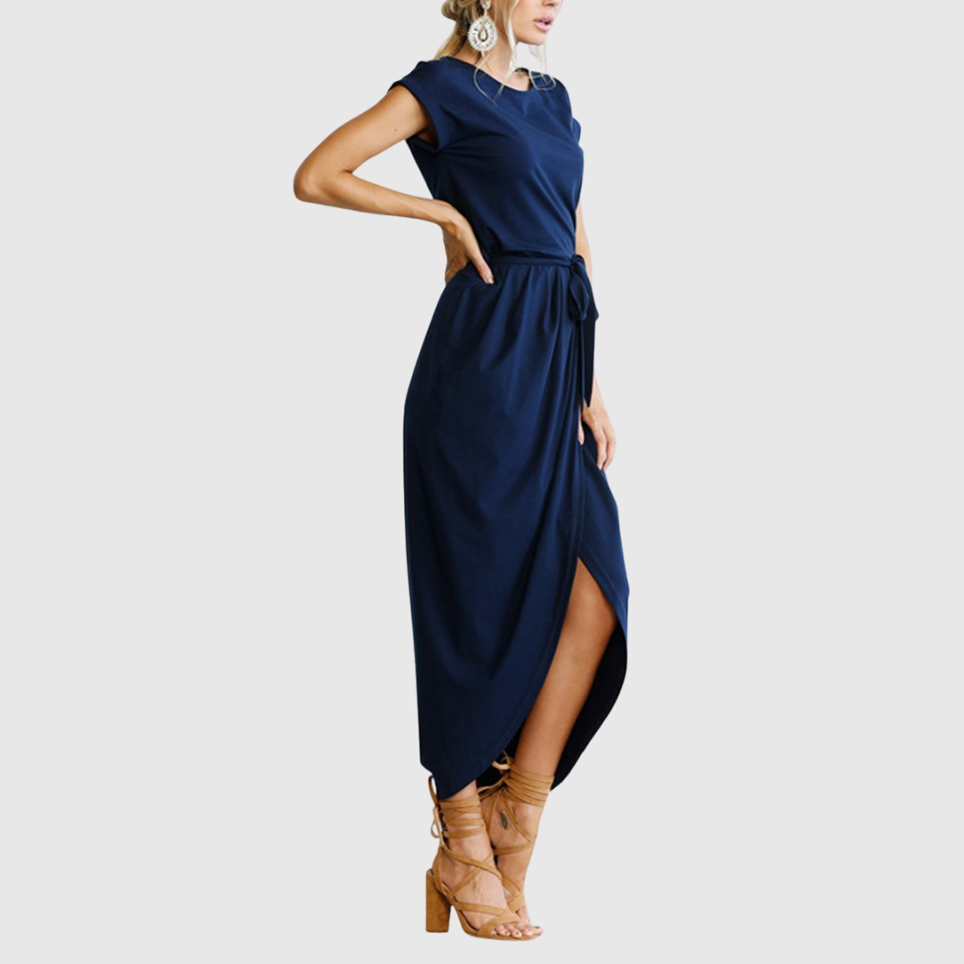 MAELIS | ABITO MIDI CASUAL CON CINTURA