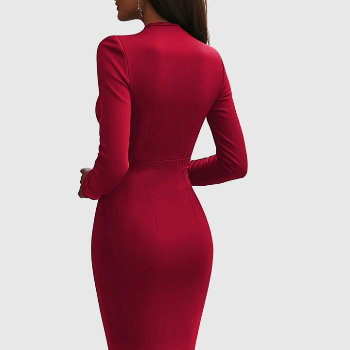 ARABELLA | ABITO ELEGANTE CON SCOLLO A V