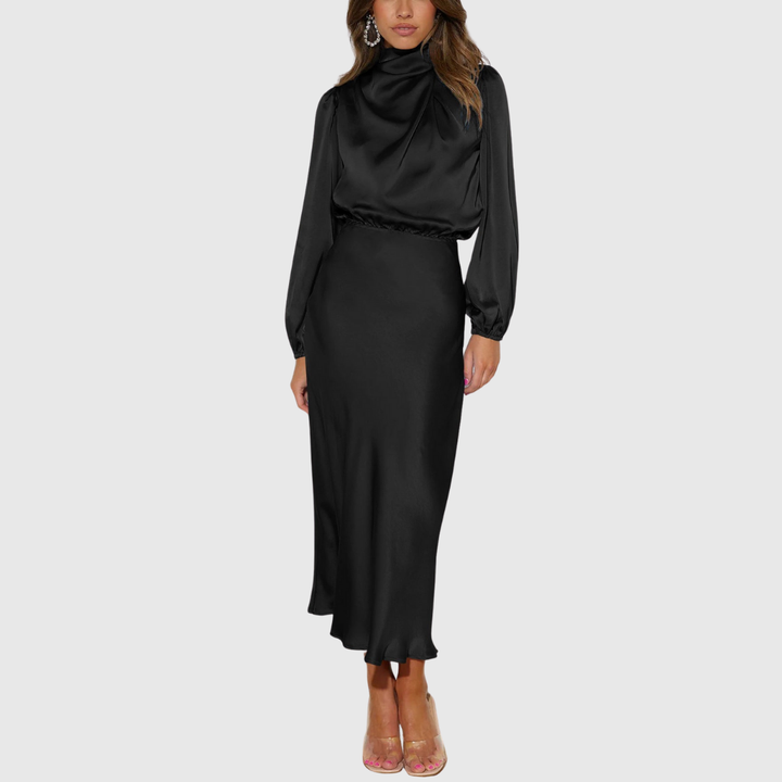 MARISTELLA | ABITO MAXI ELEGANTE IN RASO