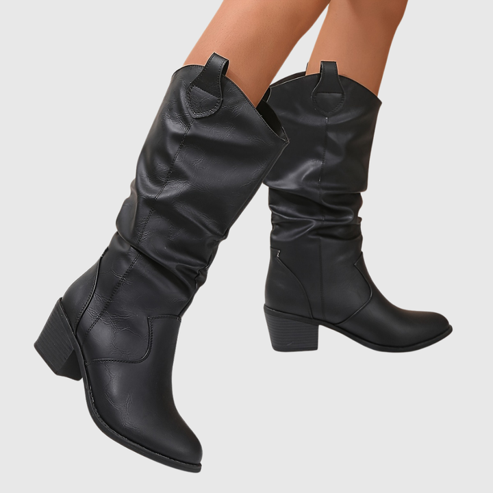 HATTIE | STIVALI WESTERN MARRONI