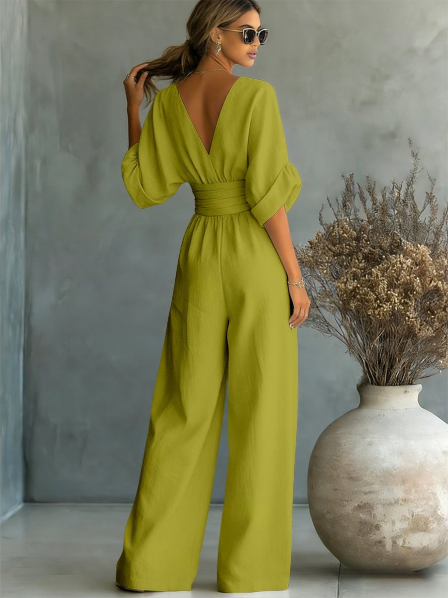 Sofia | Tuta elegante con scollo a V