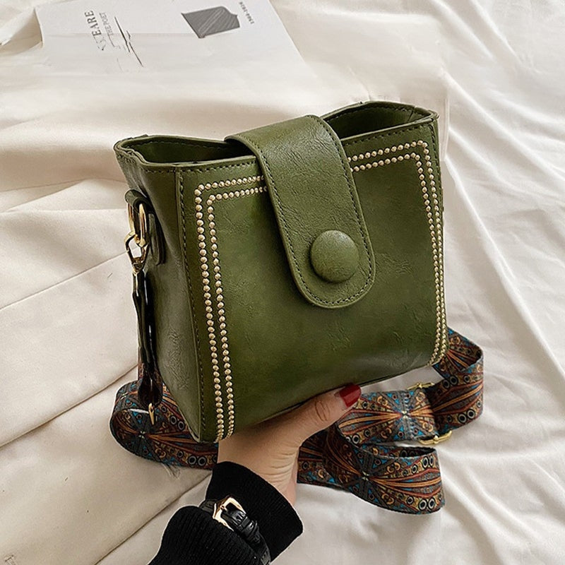 ETHEL | BORSA A SPALLA VINTAGE CON TRACOLLA REGOLABILE