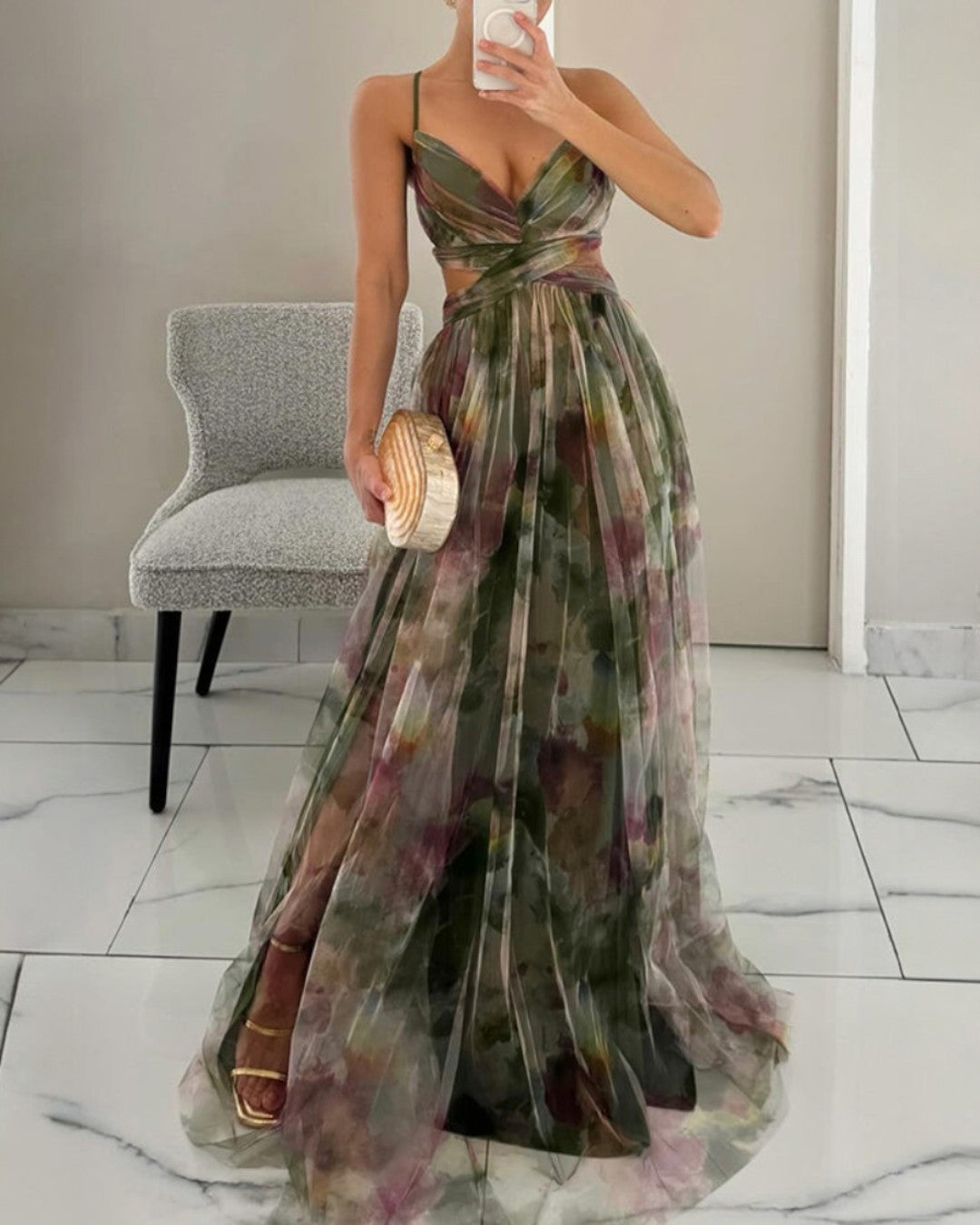 BELLA | ABITO MAXI FLOREALE