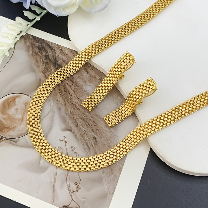 Set Collana Lunga, Bracciale e Orecchini