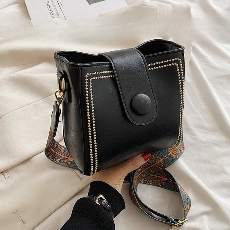 ETHEL | BORSA A SPALLA VINTAGE CON TRACOLLA REGOLABILE