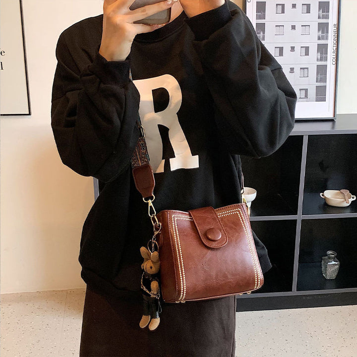ETHEL | BORSA A SPALLA VINTAGE CON TRACOLLA REGOLABILE