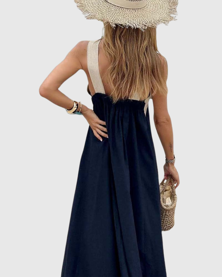 ORELLA | ABITO INCROCIATO CON SCOLLO HALTER