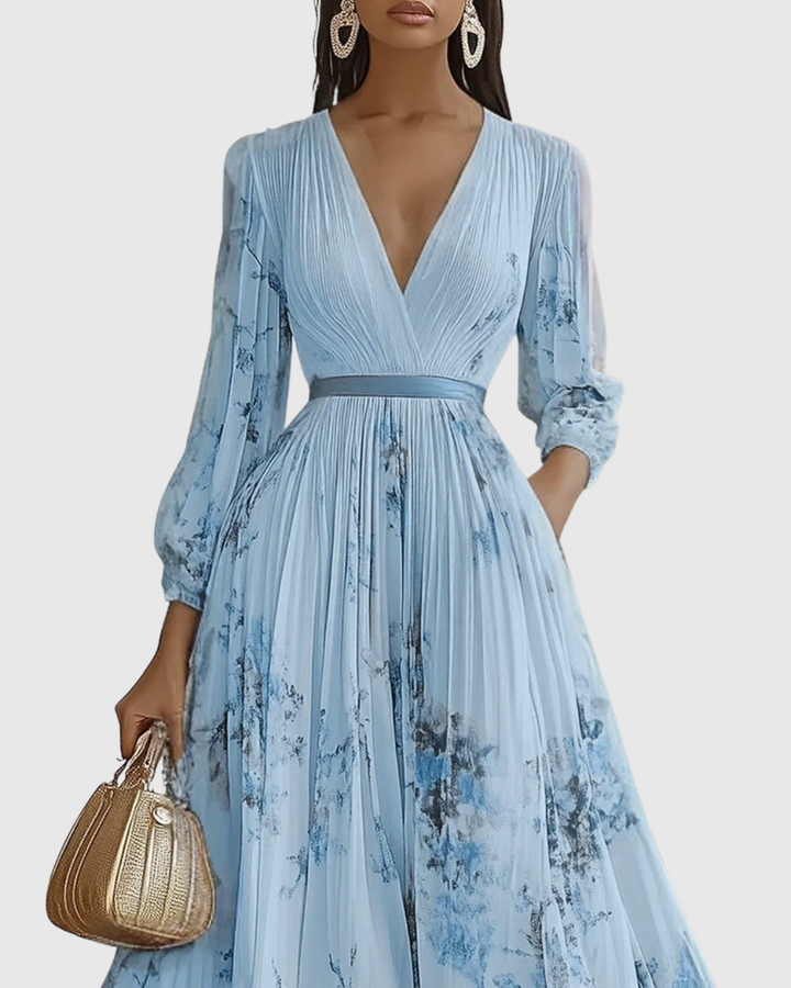 ROWELLA | ABITO MAXI PLISSETTATO ELEGANTE