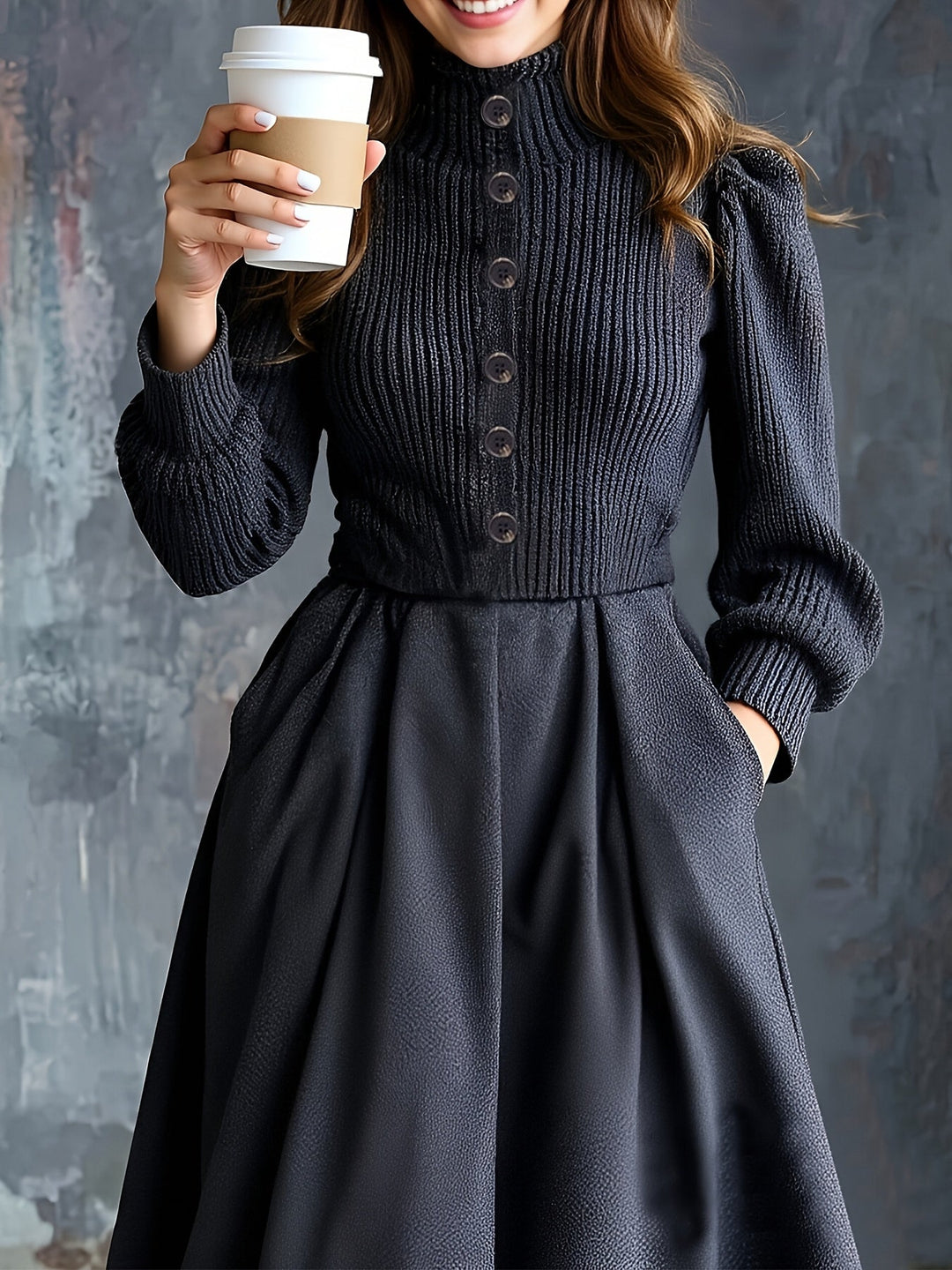 NOEL | ABITO INVERNALE VINTAGE CON TASCHE