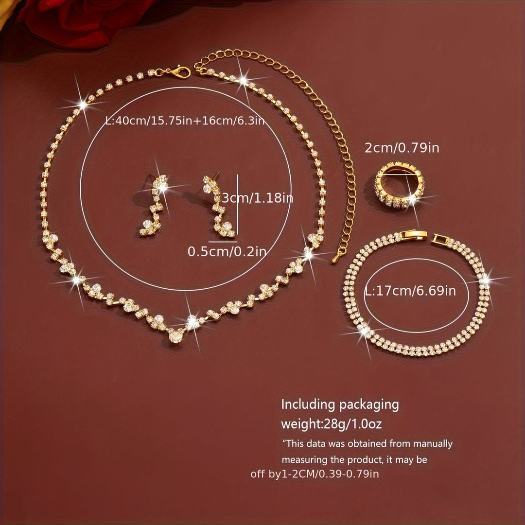 Set di Gioielli Elegante 4 Pezzi