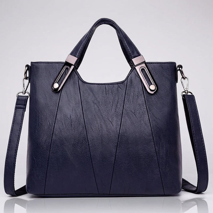 Borsa a Mano in Pelle Sienna