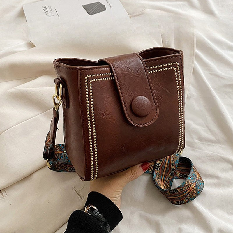 ETHEL | BORSA A SPALLA VINTAGE CON TRACOLLA REGOLABILE