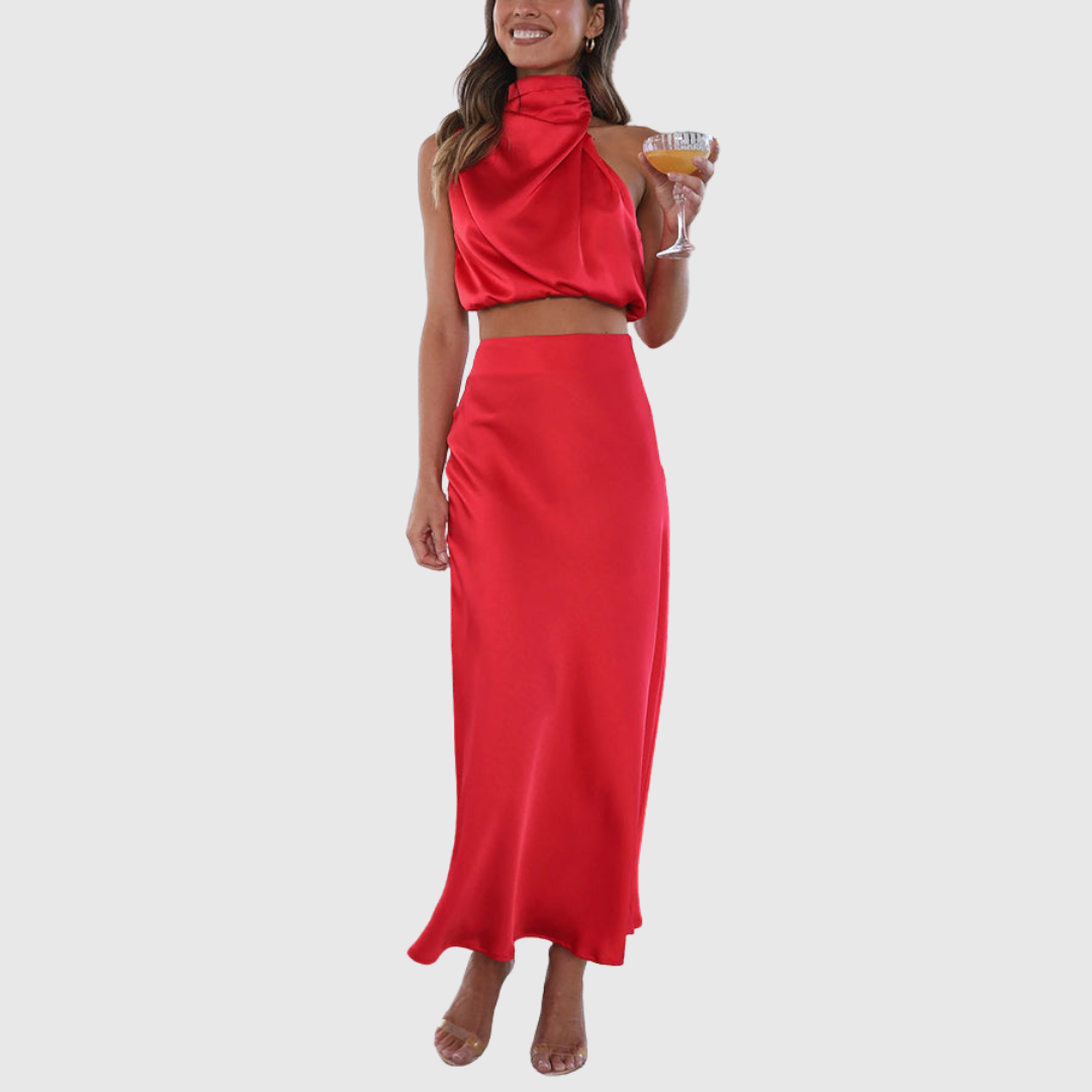 Emily | Set maxi in satin
