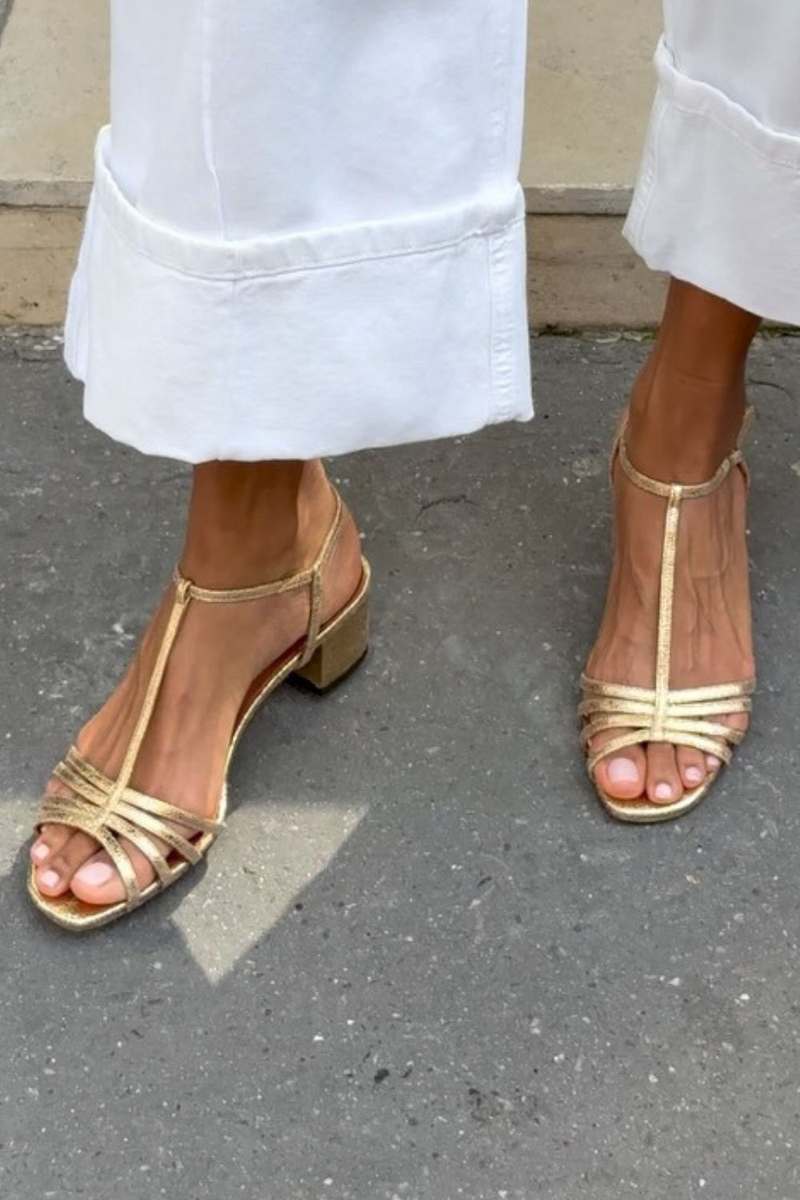 Allegra | Sandali Dorati Eleganti