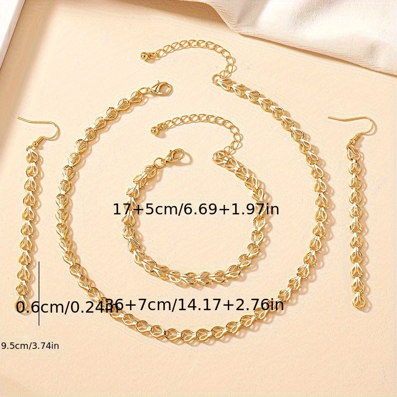 Set di Gioielli Elegante 3 Pezzi