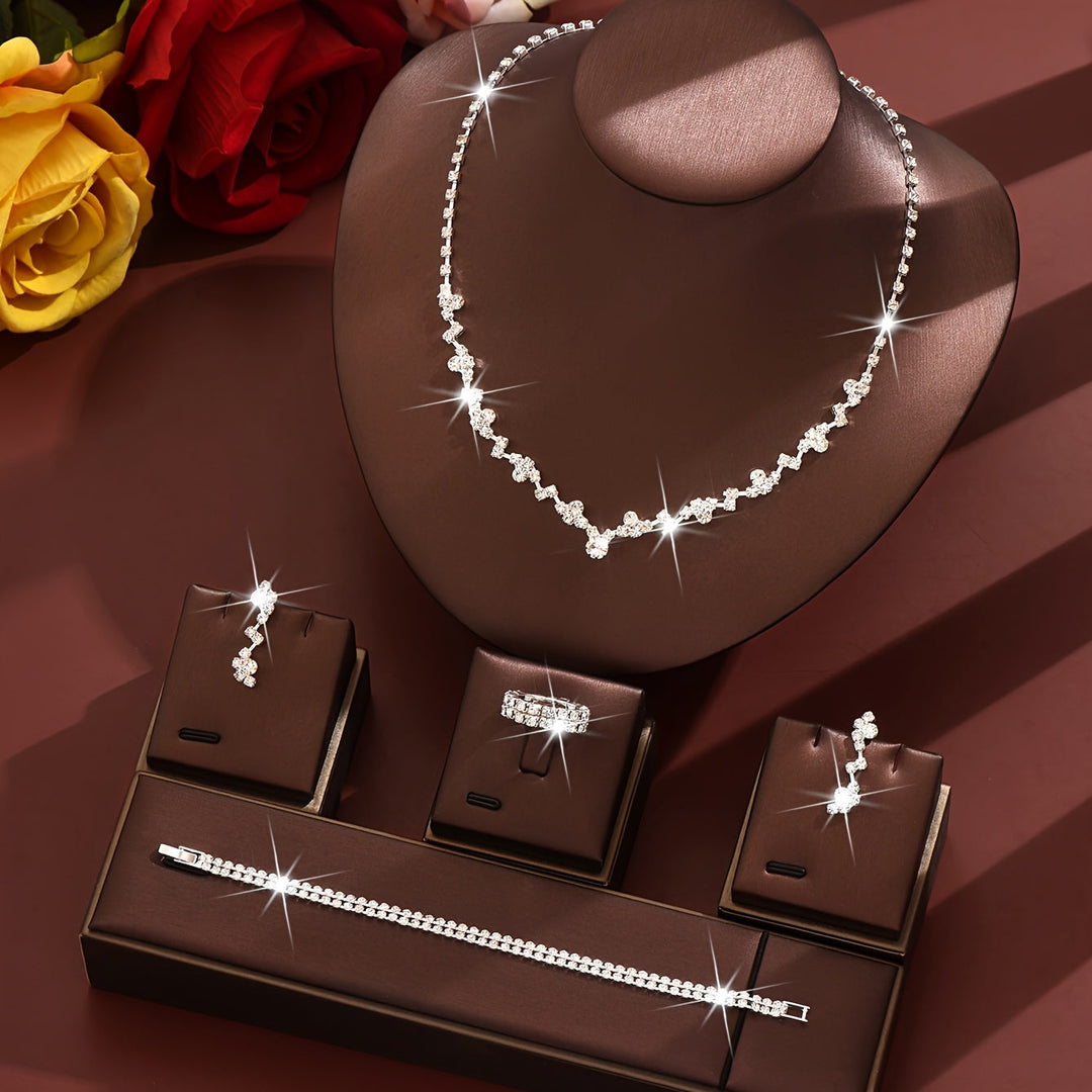 Set di Gioielli Elegante 4 Pezzi