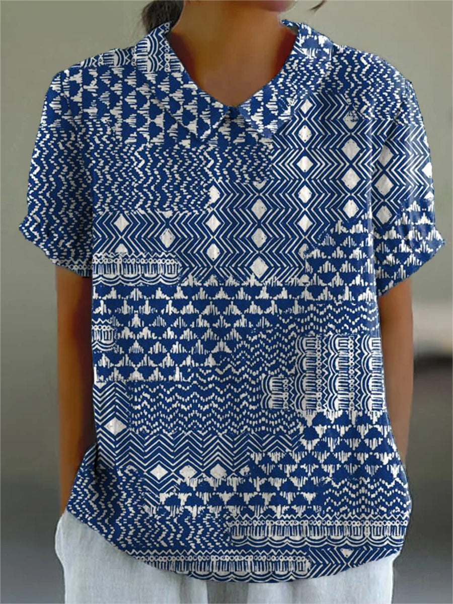 ZARIA | CAMICIA CON STAMPA TRIBALE