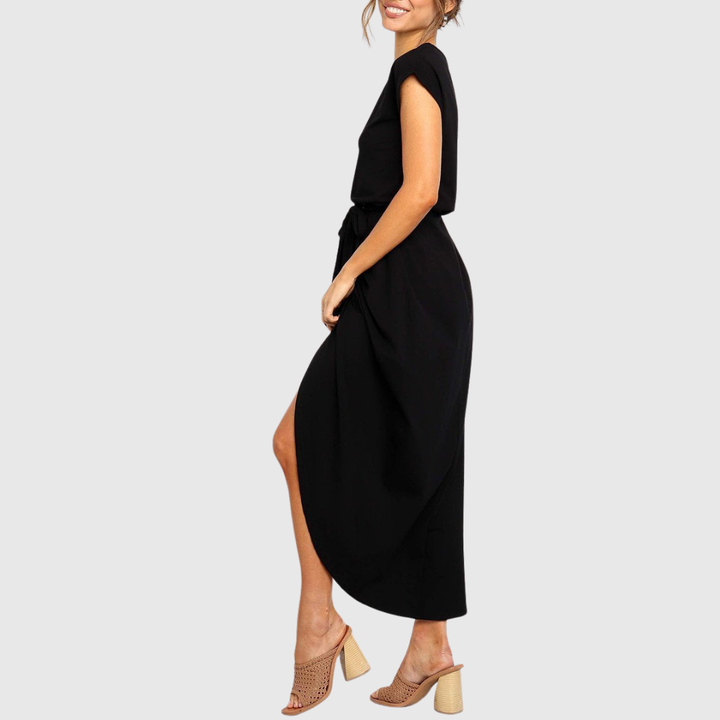 MAELIS | ABITO MIDI CASUAL CON CINTURA