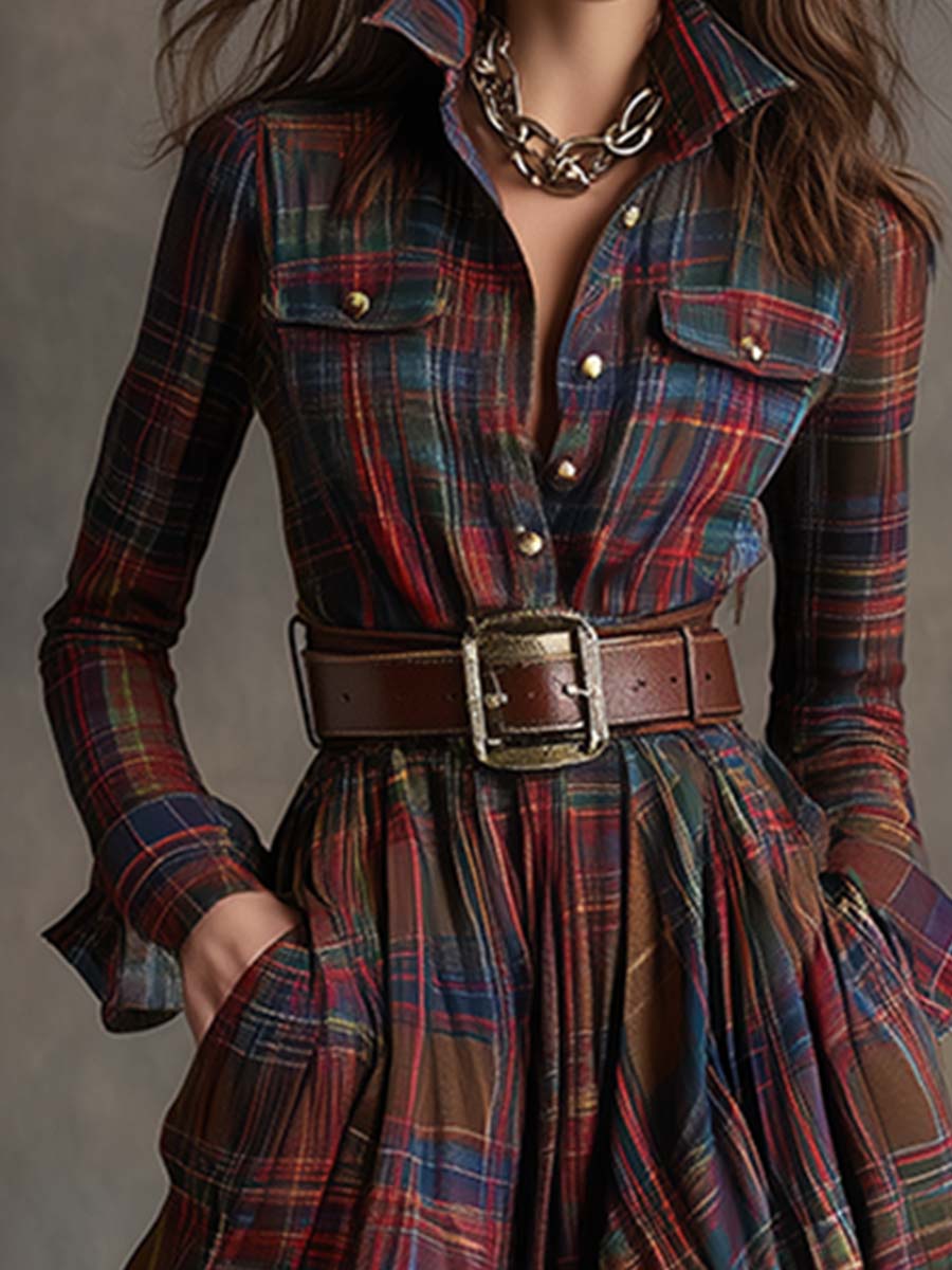SCARLETT | ABITO CAMICIA MAXI CON CINTURA