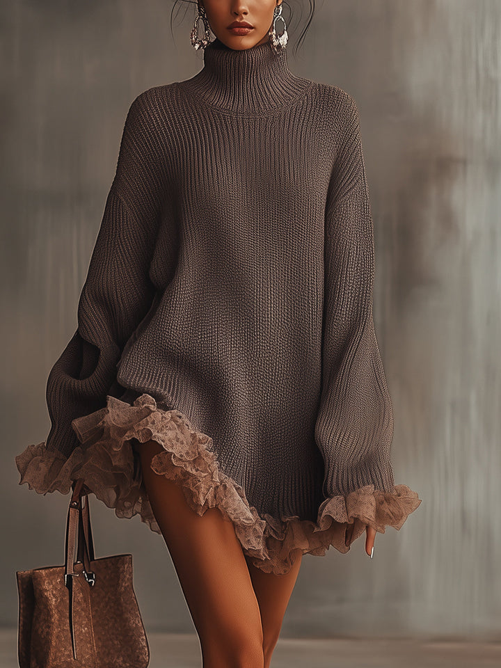 NINA | ABITO IN MAGLIA CON VOLANT