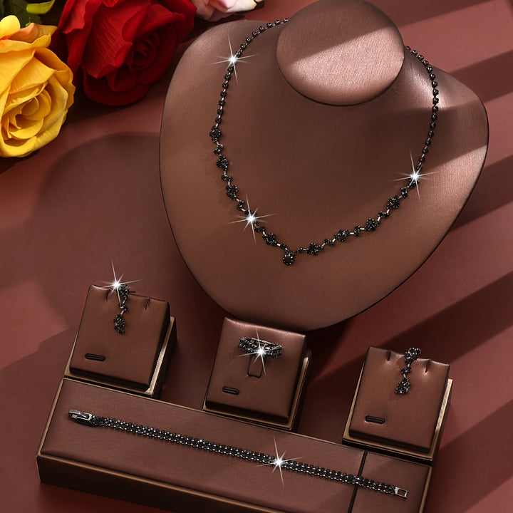 Set di Gioielli Elegante 4 Pezzi