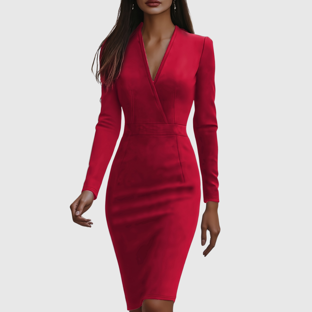 ARABELLA | ABITO ELEGANTE CON SCOLLO A V