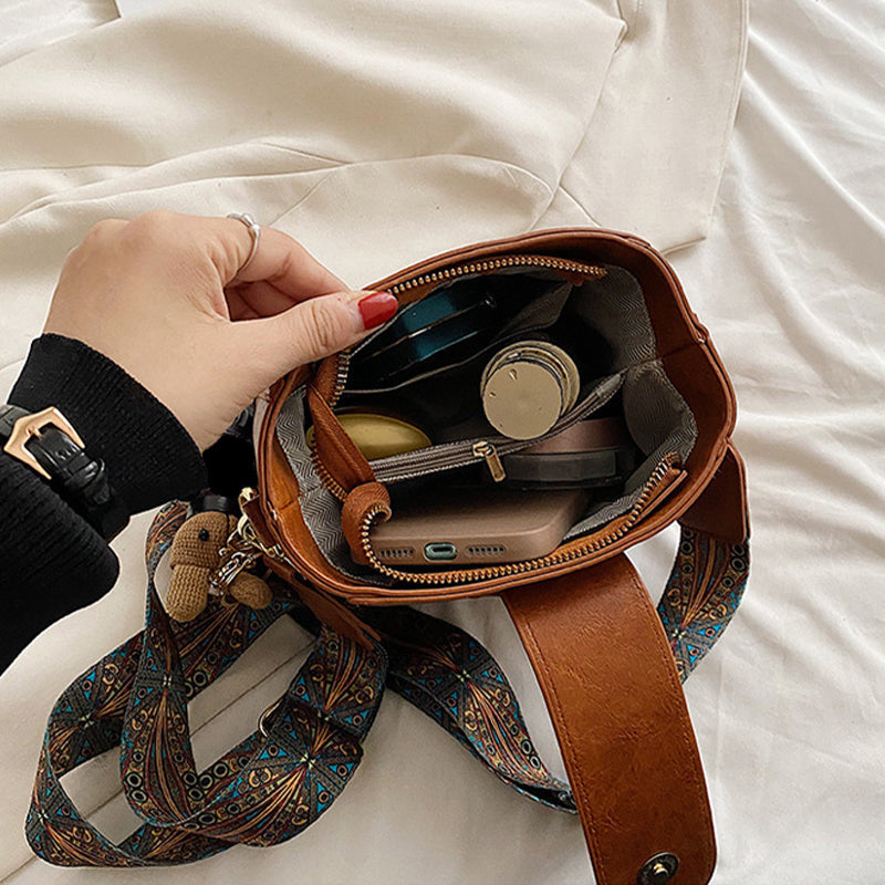 ETHEL | BORSA A SPALLA VINTAGE CON TRACOLLA REGOLABILE