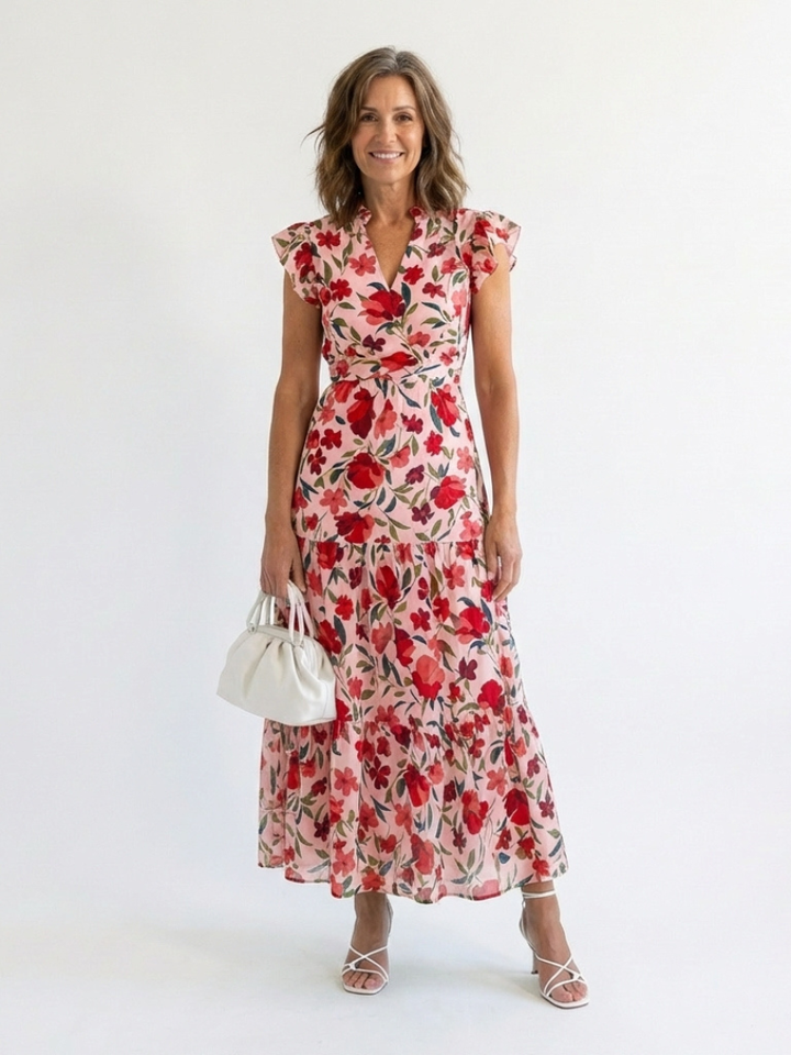 Lila | Abito Midi Floreale