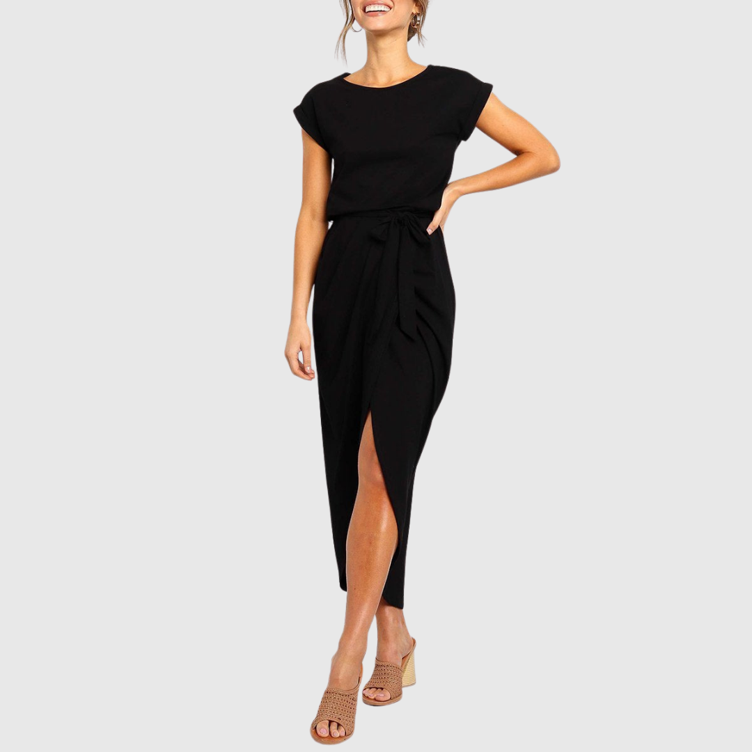 MAELIS | ABITO MIDI CASUAL CON CINTURA