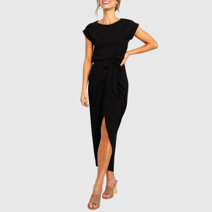MAELIS | ABITO MIDI CASUAL CON CINTURA