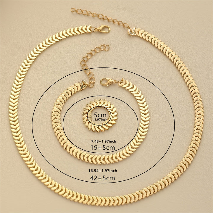 Set di Gioielli Minimalista 3 in 1