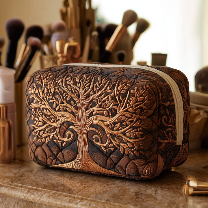 Beauty case trapuntato con albero ancestrale NCU0DV7889