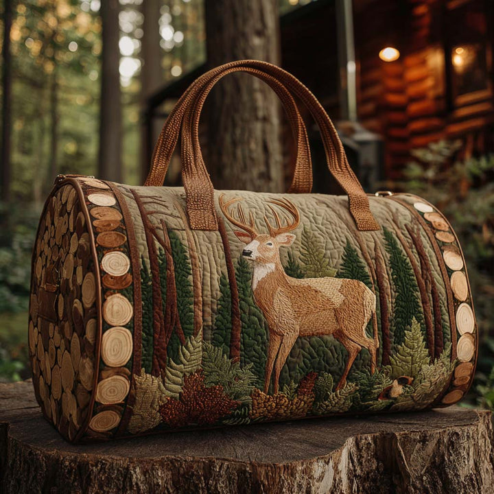 Borsa da viaggio trapuntata con cervo d’autunno NCU0NT10450