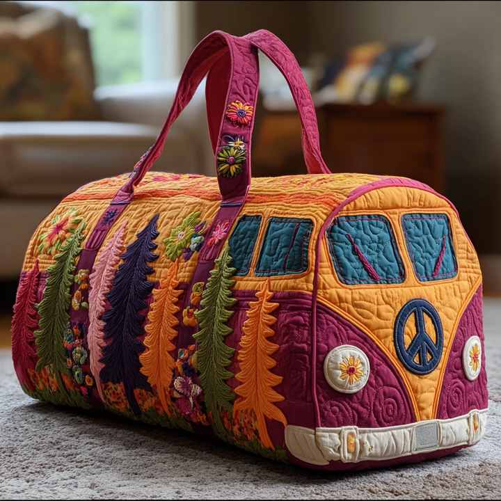 Borsa da viaggio trapuntata con viaggio fiorito NCU0DK9888