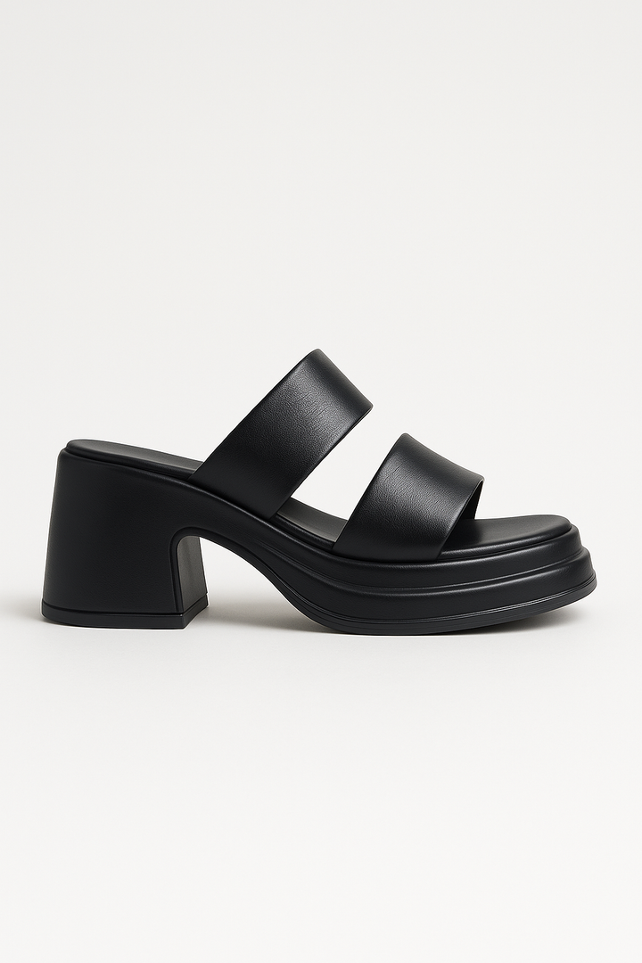 Sandali da Donna con Tacco Largo e Punta Aperta