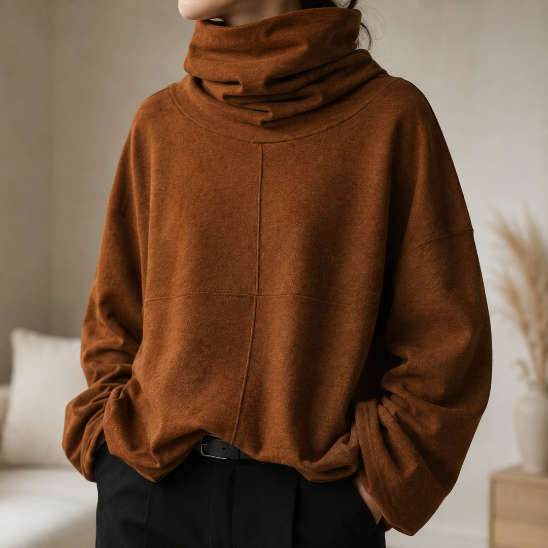 UZELINE | MAGLIONE OVERSIZE CON COLLO MORBIDO